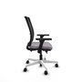 PIQUERAS Y CRESPO Silla de oficina Haches Gris y Negro con mecanismo Sincro/Traslack