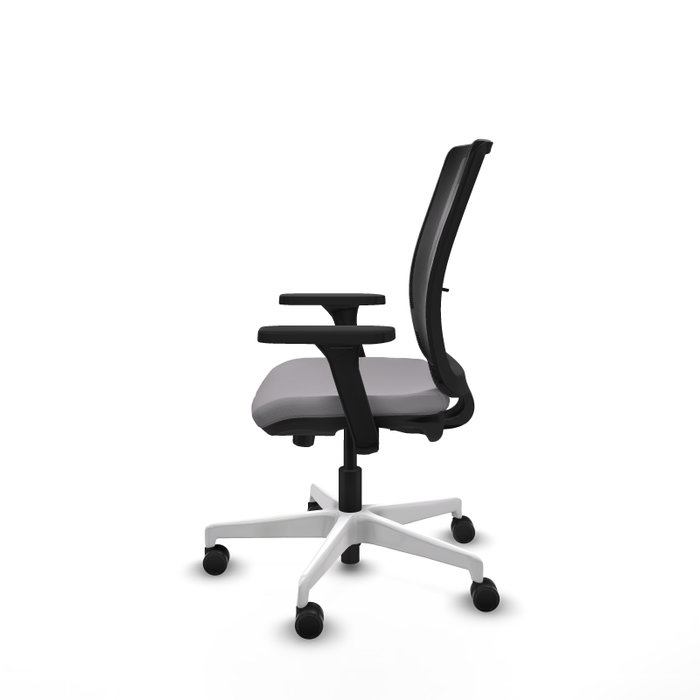 PIQUERAS Y CRESPO Silla de oficina Haches Gris y Negro con mecanismo Sincro/Traslack