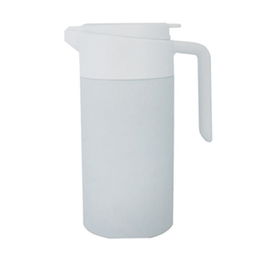 SOLIDWARE Jarra Termo en Acero Inoxidable de Diseño, 1.6 Litros de Capacidad, Disponible en Color Inox, Blanco o Negro