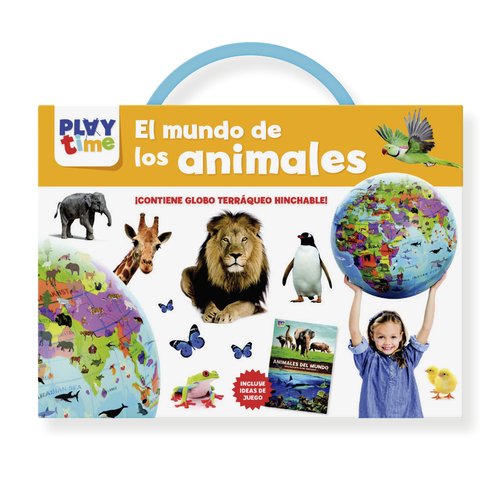 IMAGILAND Juego Kit Globo Terráqueo Hinchable El Mundo De Los Animales IMAGILAND Juego Kit Globo Terráqueo Hinchable El Mundo De Los Animales