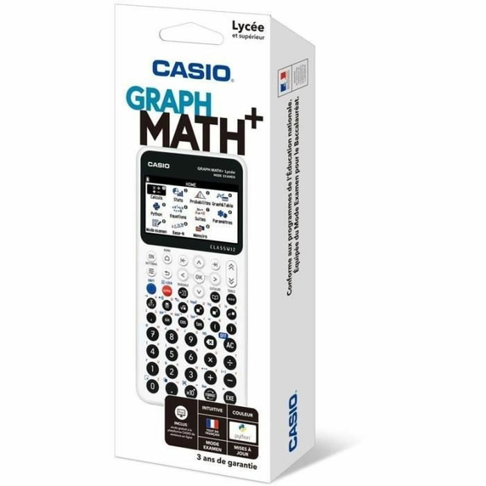 Casio Calculadora gráfica Math+ - Blanca Casio Calculadora gráfica Math+ - Blanca