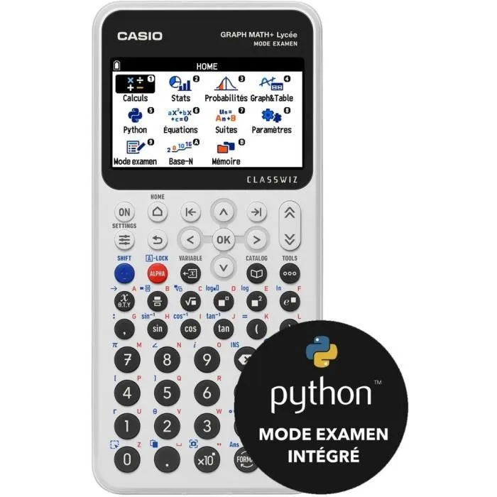 Casio CAS1715043665328 Calculadora Gráfica Escuela Secundaria Math+ Blanca Casio CAS1715043665328 Calculadora Gráfica Escuela Secundaria Math+ Blanca