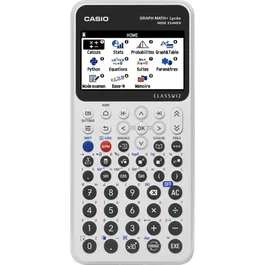 Casio CAS1715043665328 Calculadora Gráfica Escuela Secundaria Math+ Blanca