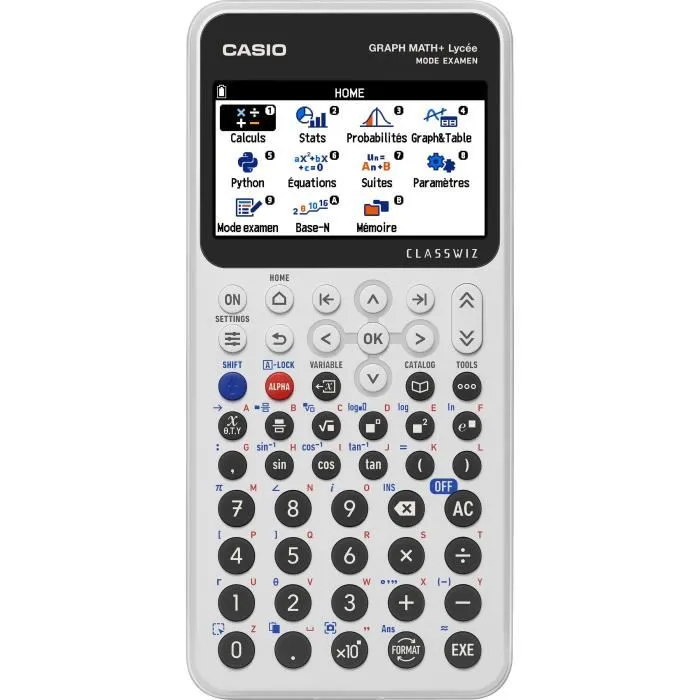 Casio CAS1715043665328 Calculadora Gráfica Escuela Secundaria Math+ Blanca Casio CAS1715043665328 Calculadora Gráfica Escuela Secundaria Math+ Blanca