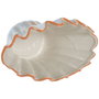 DKD Home Decor Jarrón de Gres Concha Azul CNACC 26