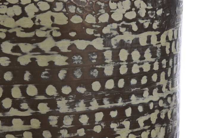 DKD Home Decor Lámpara Sobremesa Mundra Cobre Beige 42 x 63 x 42 cm