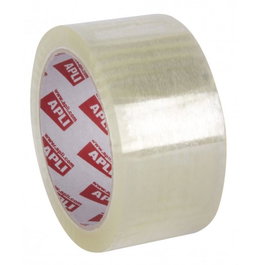 Apli Pack de 6 Precinto PP Sin Ruido Transparente 46mm x 66m