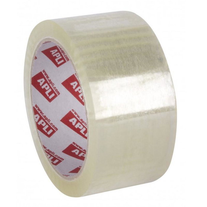 Apli Pack de 6 Precinto PP Sin Ruido Transparente 46mm x 66m Apli Pack de 6 Precinto PP Sin Ruido Transparente 46mm x 66m
