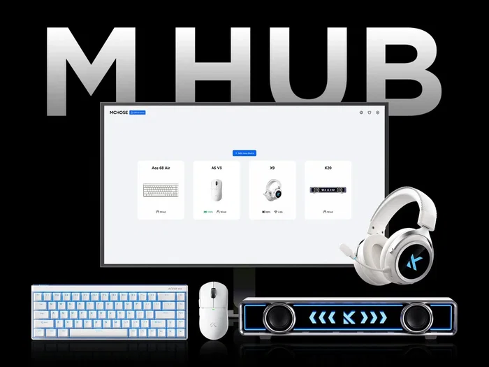 Mchose MC-A5V3-4 Ratón Gaming Inalámbrico Bluetooth 2.4GHz USB-C 26000 DPI Negro