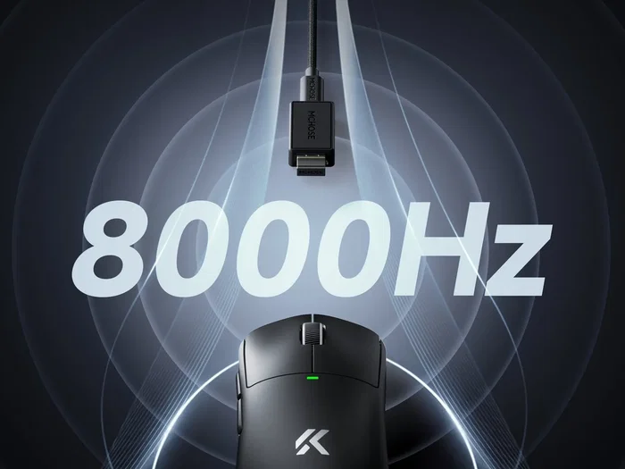 Mchose MC-A5V3-4 Ratón Gaming Inalámbrico Bluetooth 2.4GHz USB-C 26000 DPI Negro
