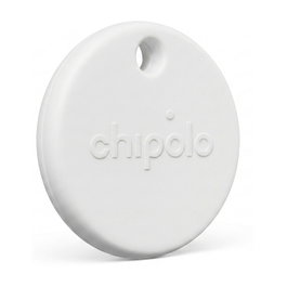 Chipolo POP - Localizador compatible con Apple Find My y Find Hub para iPhone y Android (Blanco)