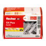 Fischer Taco SX Plus 6x30 mm Gris (Caja de 100 unidades) lifetax
