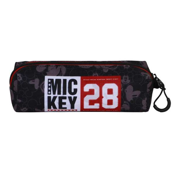 Karactermania Estuche Portatodo Cuadrado FAN 2.2 Mickey Mouse Year Negro Ripstop 7 x 22 x 9 cm