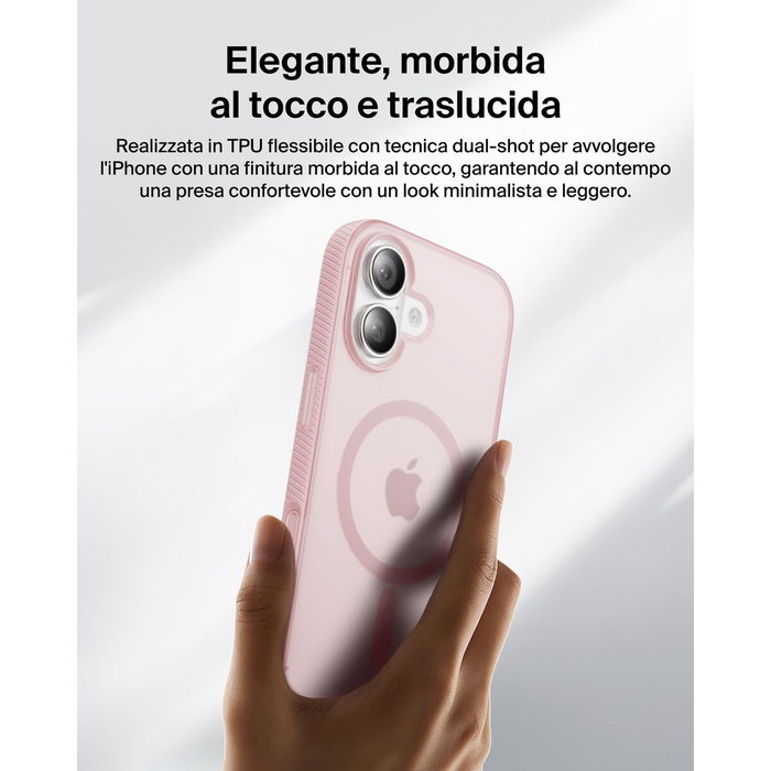 Belkin Grip Magn. Protective Case iPhone 17, Rosa