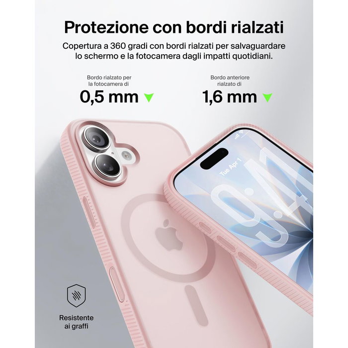 Belkin Grip Magn. Protective Case iPhone 17, Rosa