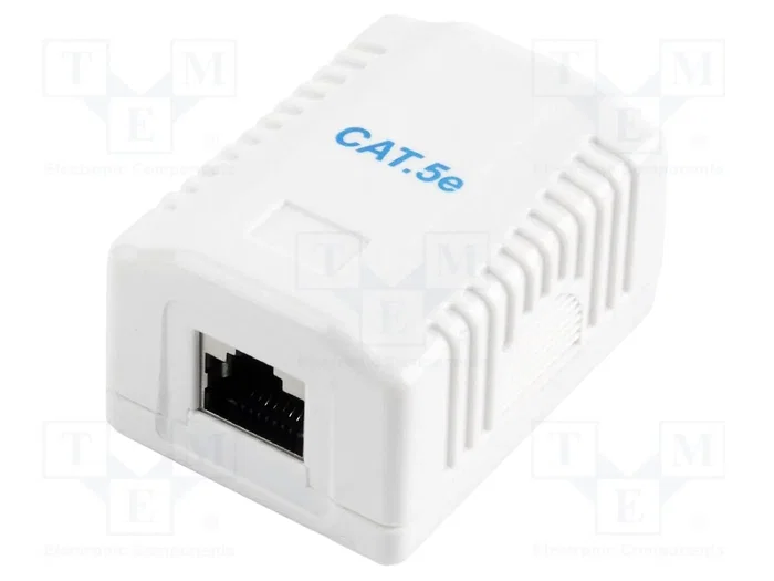 GEMBIRD Enchufe de pared RJ45 Cat 5e Blanco GEMBIRD Enchufe de pared RJ45 Cat 5e Blanco