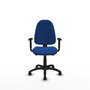 PIQUERAS Y CRESPO Silla de oficina Algarra Azul con mecanismo Asincro