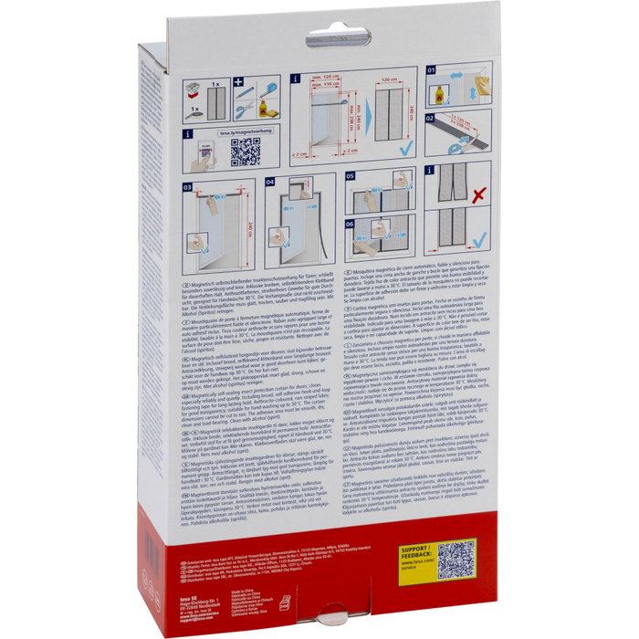 Tesa Insect Stop Magnet Cortina Mosquitera Antracita 1,2 x 2,4 m Tesa Insect Stop Magnet Cortina Mosquitera Antracita 1,2 x 2,4 m