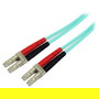 StarTech Cable de Fibra Óptica OM3 LC-LC 10m 50/125µm LSZH Multimodo 10Gb/s 100G Aqua - LOMMF/VCSEL
