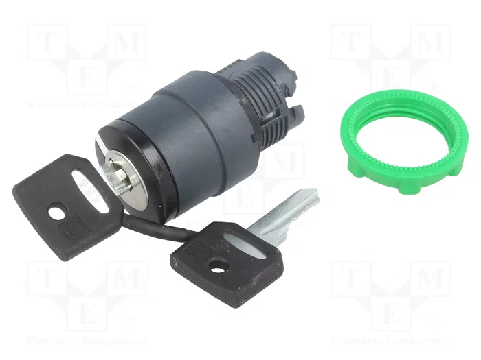 SCHNEIDER ELECTRIC Interruptor rotativo con llave Harmony XB5 22mm negro SCHNEIDER ELECTRIC Interruptor rotativo con llave Harmony XB5 22mm negro