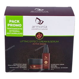 ARMONIA Pack Veneno Serpiente Crema + Serum Active Snake Efecto Lifting Antiarrugas