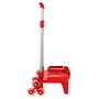 Safta Carro Portamochilas Plegable Triple Rueda Rojo