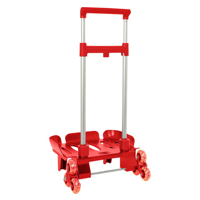 Safta Carro Portamochilas Plegable Triple Rueda Rojo Safta Carro Portamochilas Plegable Triple Rueda Rojo
