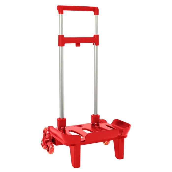Safta Carro Portamochilas Plegable Triple Rueda Rojo Safta Carro Portamochilas Plegable Triple Rueda Rojo