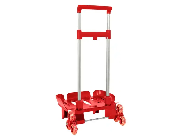 Safta Carro Portamochilas Plegable Triple Rueda Rojo Safta Carro Portamochilas Plegable Triple Rueda Rojo