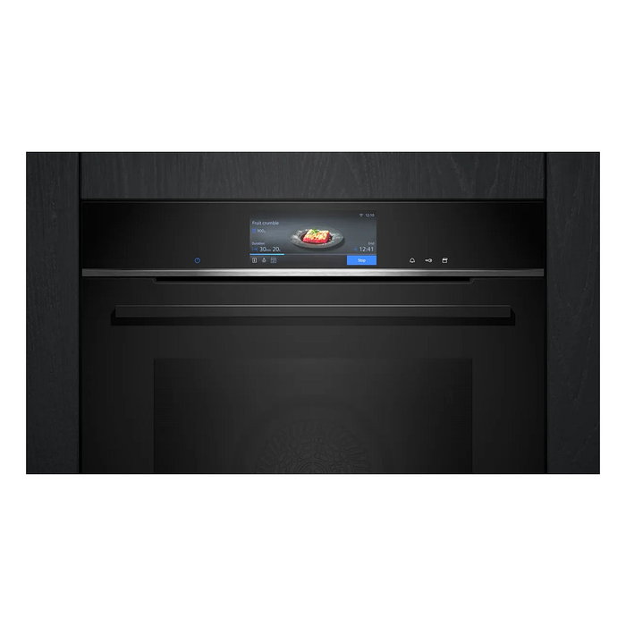 Siemens iQ700 HS758G3B1 Horno Empotrable con Función de Vapor, 71 L, Negro Siemens iQ700 HS758G3B1 Horno Empotrable con Función de Vapor, 71 L, Negro