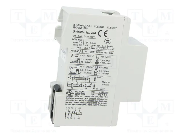 EATON ELECTRIC Contactor 4-polar Z-SCH230/25-22 25A 230VAC EATON ELECTRIC Contactor 4-polar Z-SCH230/25-22 25A 230VAC