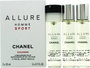 Chanel Allure Homme Sport Set de 3 Recargas de 20 ml