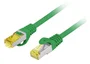 Lanberg PCF6A-10CU-0100-G Cable de Red Cat.6a S/FTP (S-STP) LSZH Cobre 1m Verde - Patch Cord Plug & Play RJ45