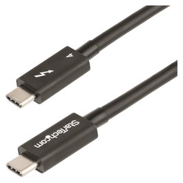 StarTech.com Cable Thunderbolt 4 de 1m - 40 Gbps, PD 100W, Vídeo 4K/8K - Certificado Intel - TBT4MM1M