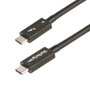StarTech.com Cable Thunderbolt 4 de 1m - 40 Gbps, PD 100W, Vídeo 4K/8K - Certificado Intel - TBT4MM1M