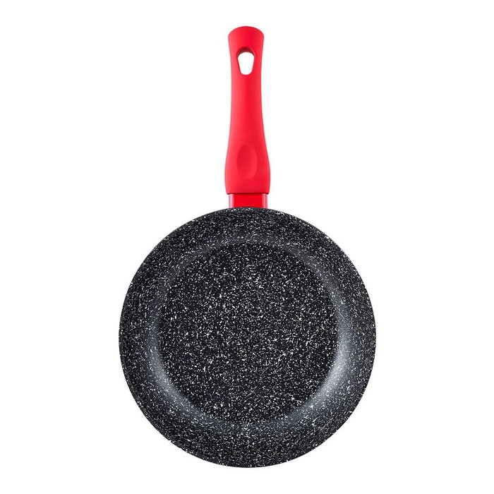 San Ignacio Sartén Toledo Ø22 cm Aluminio Forjado Inducción Antiadherente Mango Rojo