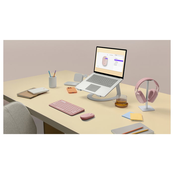 Logitech Pebble Mouse 2 M350s Rosa