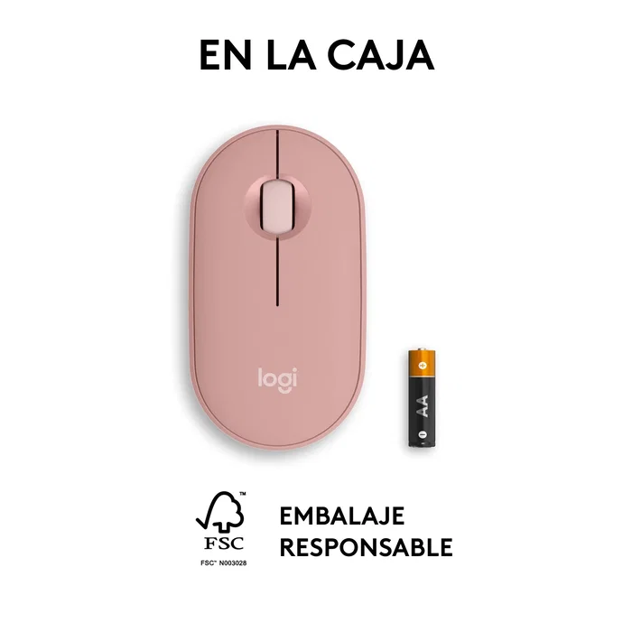 Logitech Pebble Mouse 2 M350s Rosa