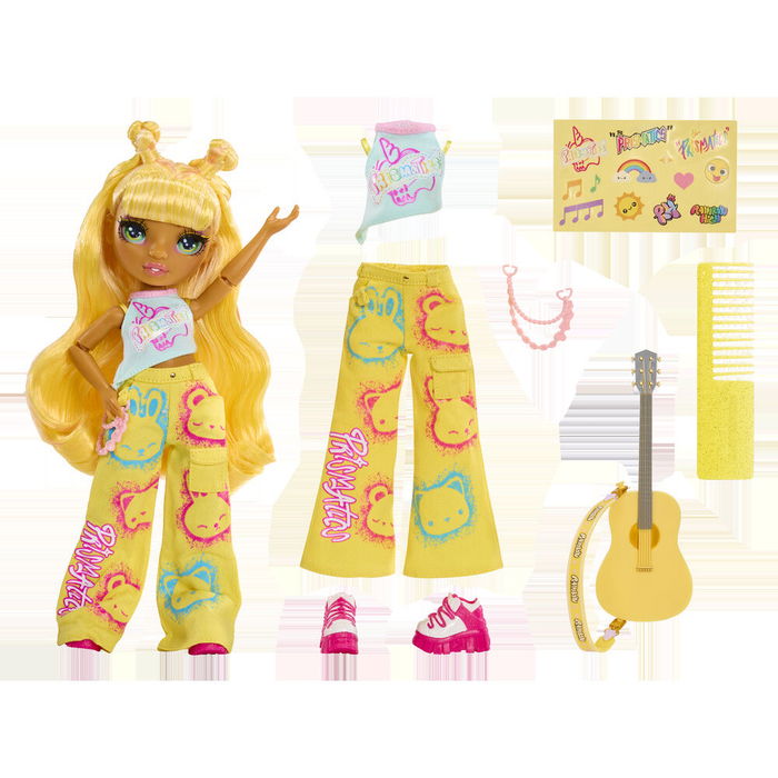 MGA Muñeca Sunny Jr High Rainbow High, colección de moda y accesorios para niñas