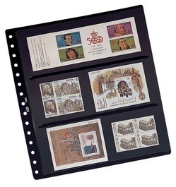 Funda Para Album De Sellos Pardo Lam.C.Negra 3 Aloj.Lado (Set de 10)