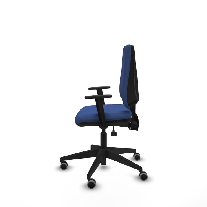 PIQUERAS Y CRESPO Silla de oficina Elche, Azul marino, Mecanismo Asincro