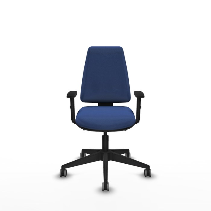 PIQUERAS Y CRESPO Silla de oficina Elche, Azul marino, Mecanismo Asincro