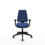 PIQUERAS Y CRESPO Silla de oficina Elche, Azul marino, Mecanismo Asincro