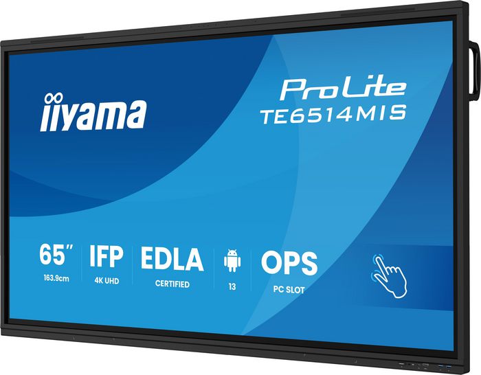 Iiyama PROLITE TE6514MIS-B2AG Monitor de Señalización Digital 65 pulgadas 4K UHD Android 13