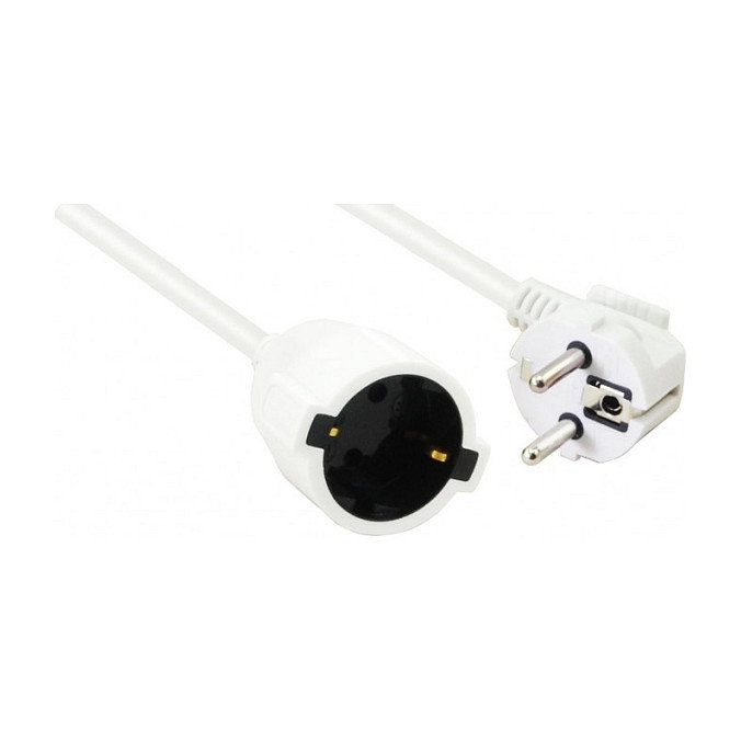 Helos Cable de extensión con toma de tierra 3 polos, blanco, 10,0m Helos Cable de extensión con toma de tierra 3 polos, blanco, 10,0m