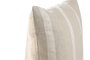 DKD Home Decor Cojín de Lino Rallado Natural 50x8x50 cm