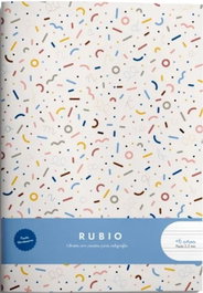 RUBIO PAPELERIA Libreta A4 44 hojas con pauta Montessori 3,5mm con margen