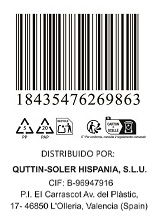 Quttin Cuchillo Cocinero 20 cm Sybarite Dg (8 Unidades)