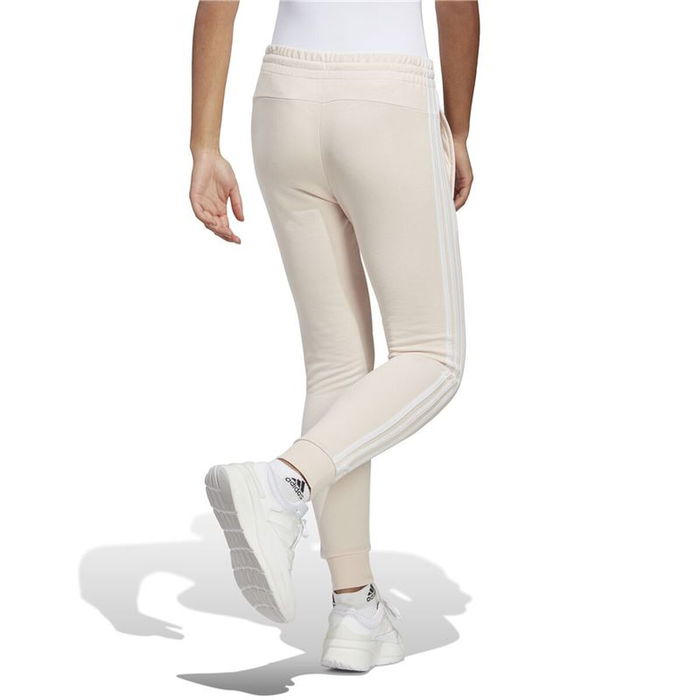 Pantalón Largo Deportivo Adidas Essentials 3S Beige Mujer