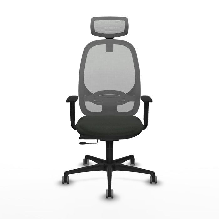 PIQUERAS Y CRESPO Silla de oficina Cilanco Negro/Gris con mecanismo Sincro/Traslack PIQUERAS Y CRESPO Silla de oficina Cilanco Negro/Gris con mecanismo Sincro/Traslack
